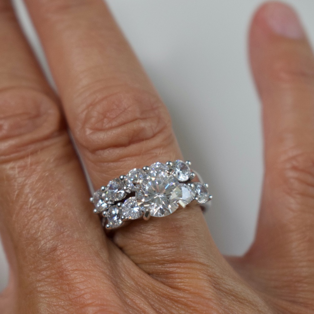 SS Cubic Zirconia Rings